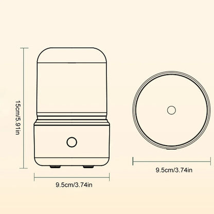 Modern Işıklı Aromaterapi Difüzörü - Soğuk Buhar Nemlendirici (Ultrasonik Teknoloji)